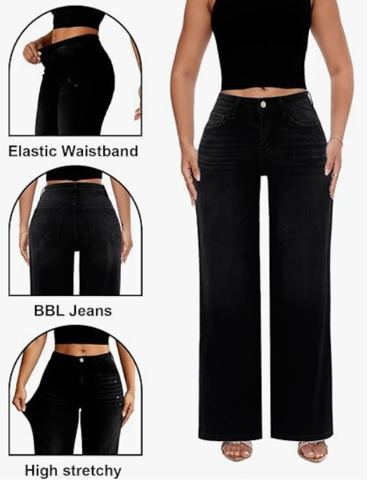 Casual Comfort Stretch Wide Denim
