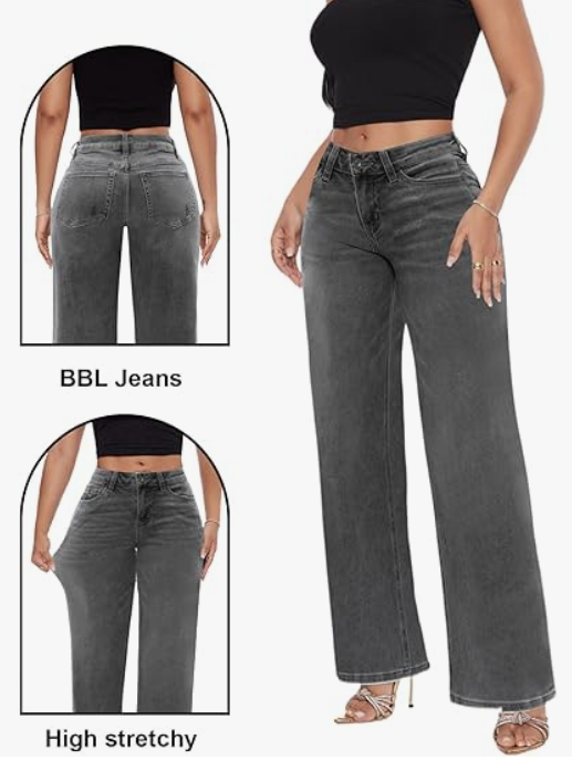 Casual Comfort Stretch Wide Denim