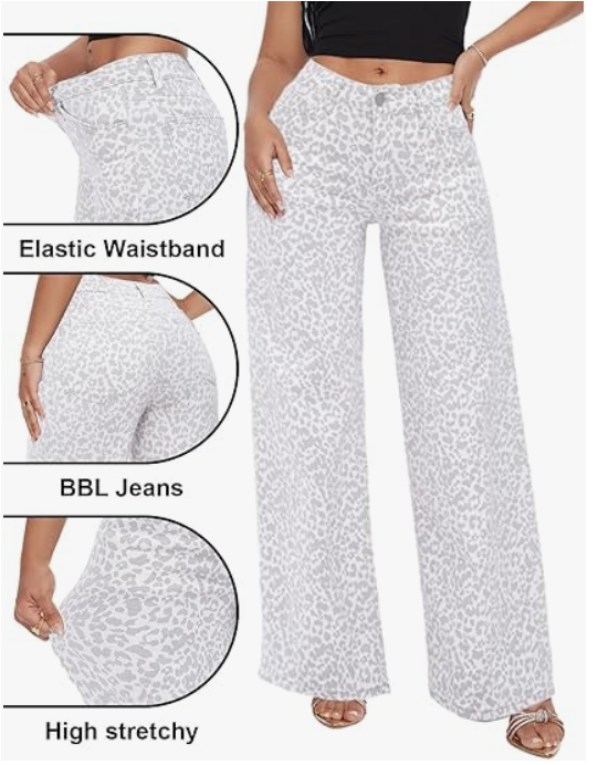 Casual Comfort Stretch Wide Denim